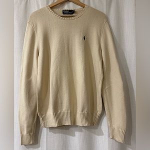 100% Cotton Vintage Yellow Ralph Lauren Polo Sweater